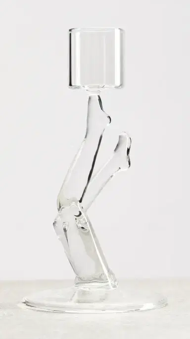 FAZEEK Tiptoe Candle Holder Clear One Size | Thumbnail 3