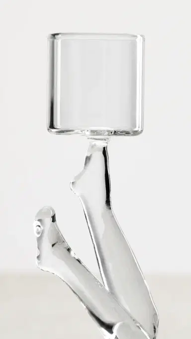 FAZEEK Tiptoe Candle Holder Clear One Size | Thumbnail 4