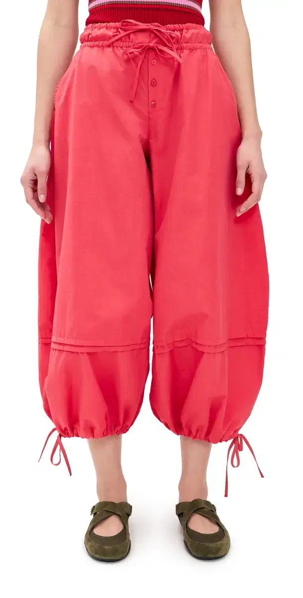 Damson Madder Frida Balloon Pants Red