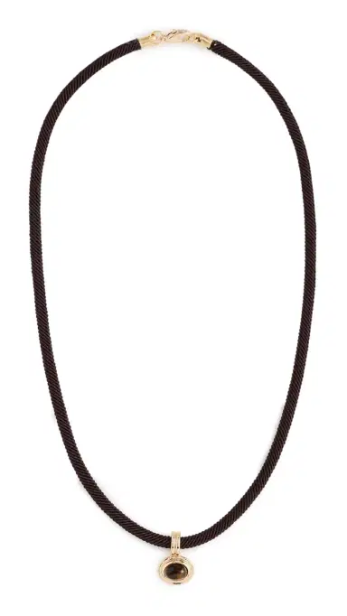 Shashi Maxwell Cord Necklace Brown One Size | Thumbnail 6