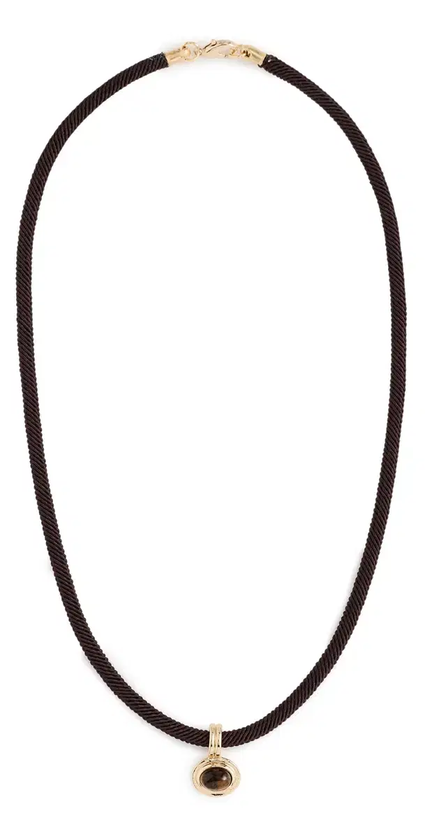 Maxwell Cord Necklace Brown One Size