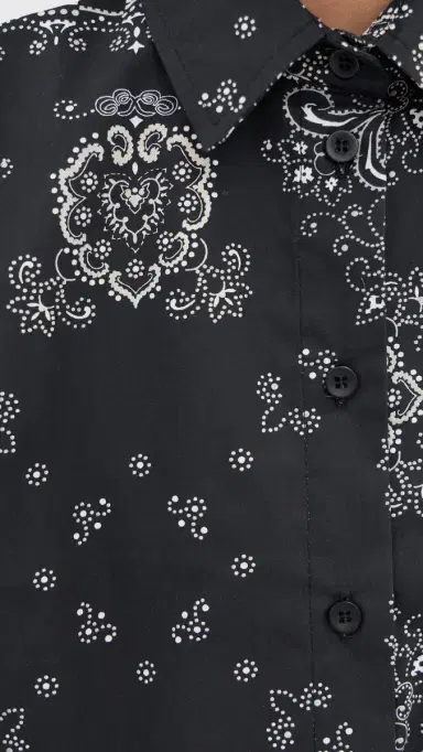 LE BOP Wylie Button Down hirt Black Bandana | Thumbnail 6