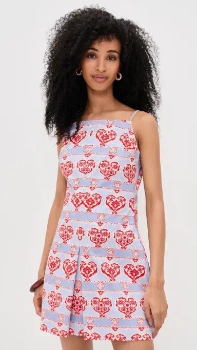 Hill House Home The Fae Dress Poppy Damask Stripe S | Thumbnail 2 Hill House Home The Fae Dress Poppy Damask Stripe S | Thumbnail 2