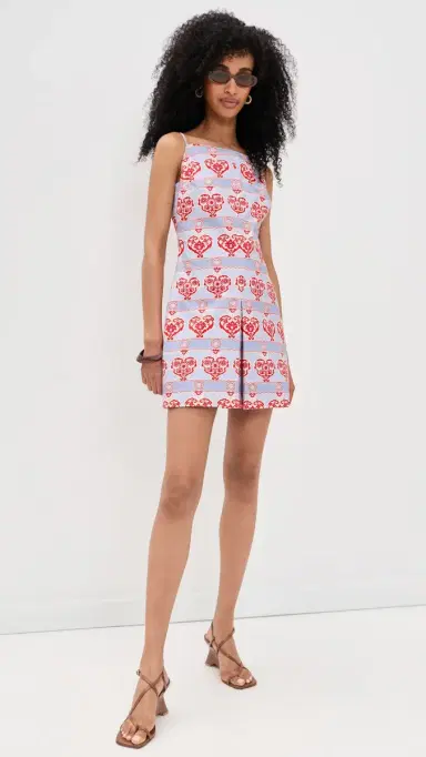 Hill House Home The Fae Dress Poppy Damask Stripe S | Thumbnail 5 Hill House Home The Fae Dress Poppy Damask Stripe S | Thumbnail 5
