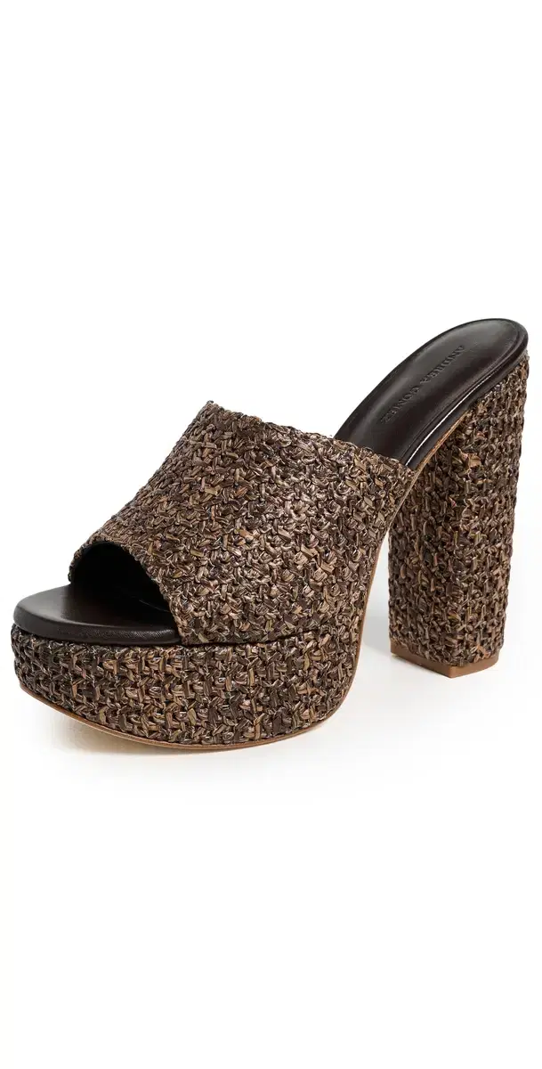 Fabiola Sandals Fabiola Brown Raffia