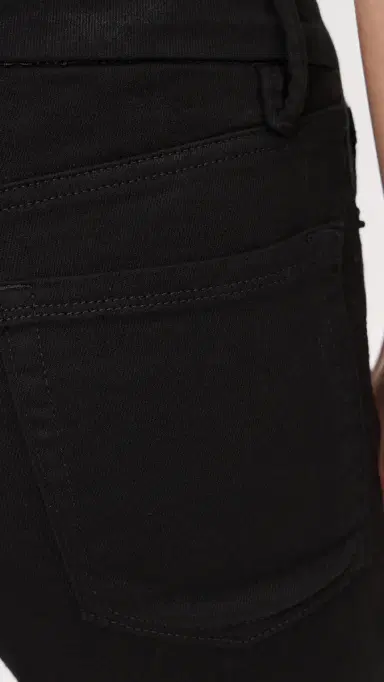 GOOD AMERICAN Never Fades Good Petite Straight Jeans Black001 | Thumbnail 6