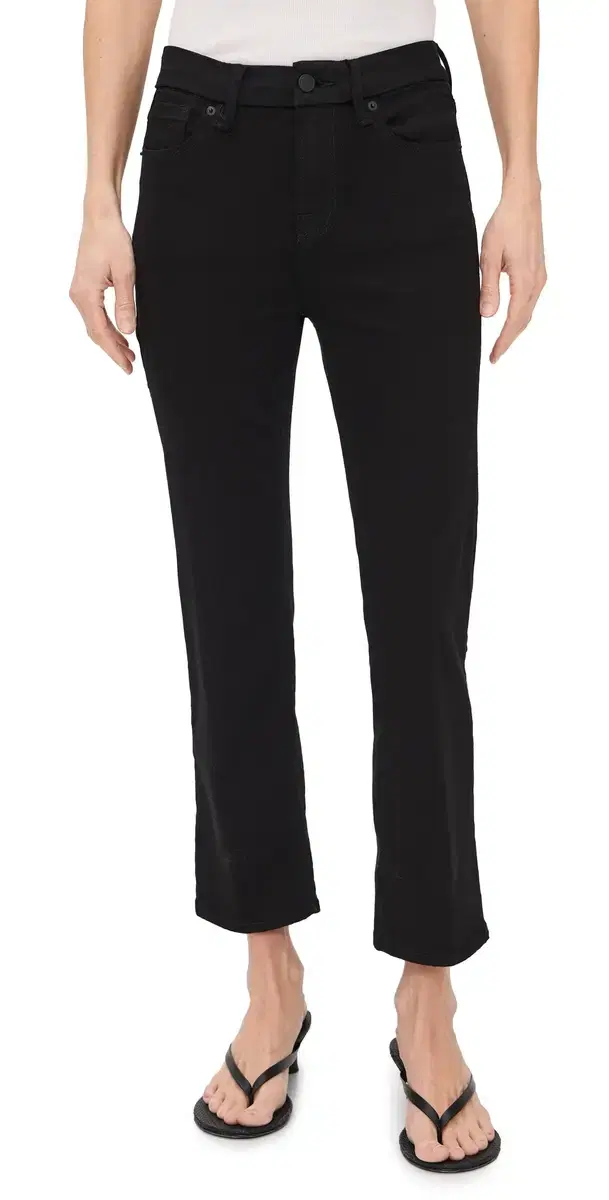Never Fades Good Petite Straight Jeans Black001