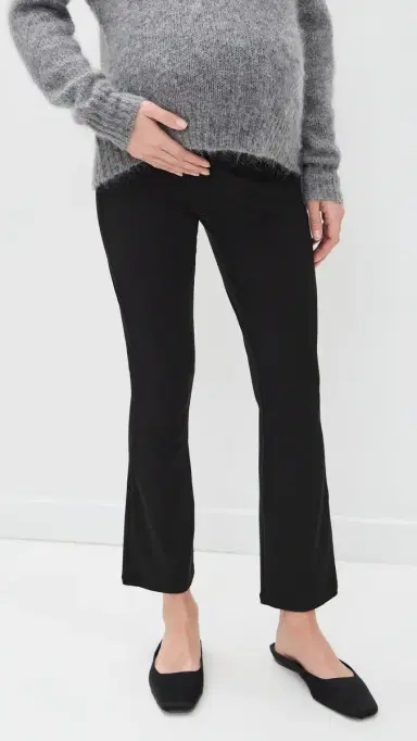 Hatch The Bodyflex Crop Flare Leggings Black M | Thumbnail 2