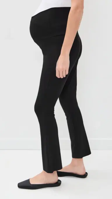 Hatch The Bodyflex Crop Flare Leggings Black M | Thumbnail 4