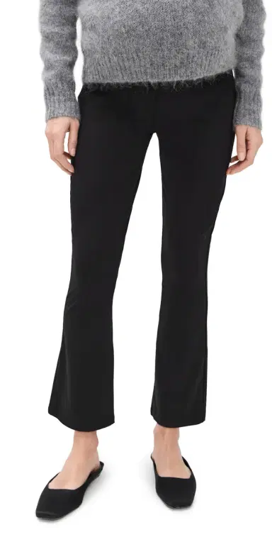Hatch The Bodyflex Crop Flare Leggings Black M | Thumbnail 1