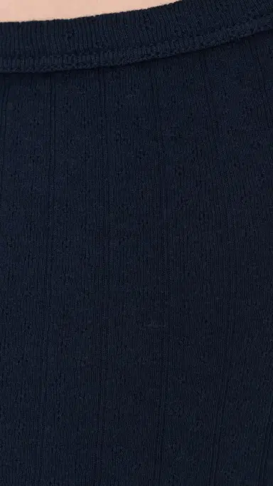 DONNI. DONNI. The Pointelle Square Neck Tank Top Navy S | Thumbnail 6 DONNI. DONNI. The Pointelle Square Neck Tank Top Navy S | Thumbnail 6