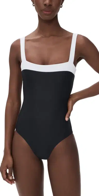 JADE SWIM Coast One Piece Black with White L | Thumbnail 1