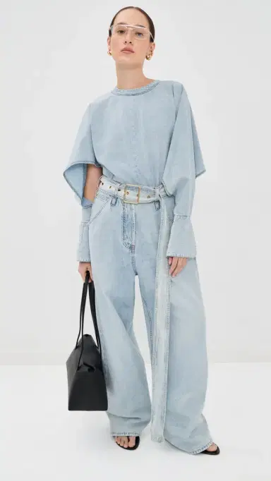DARKPARK Paris Chambray Shirt Bleach Baby Blue | Thumbnail 5