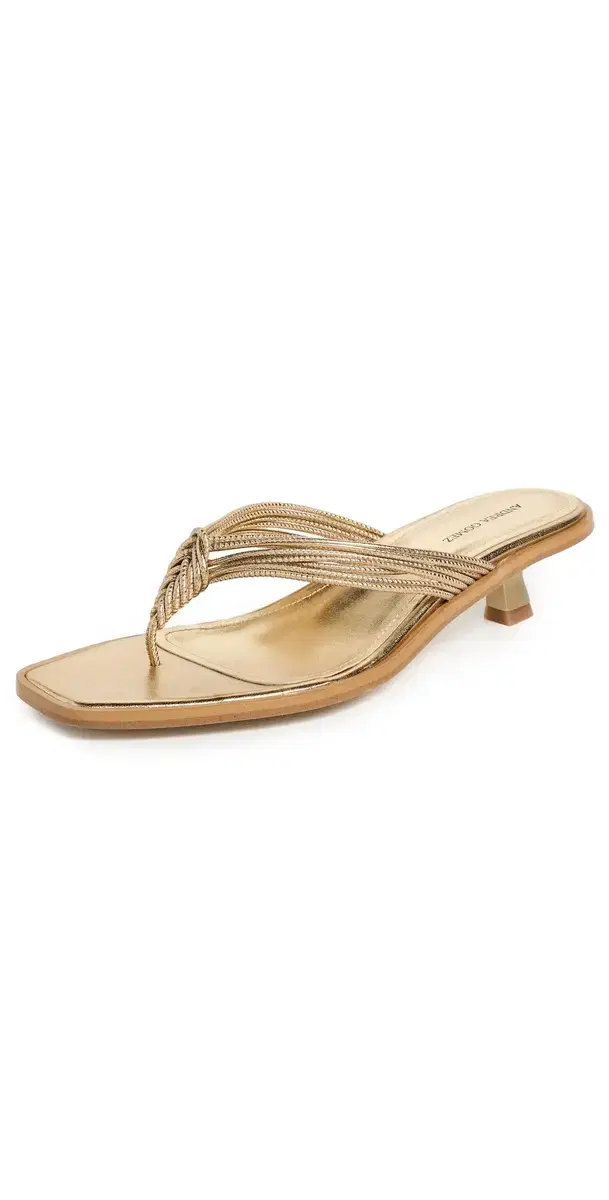Fern Sandals Gold Leather