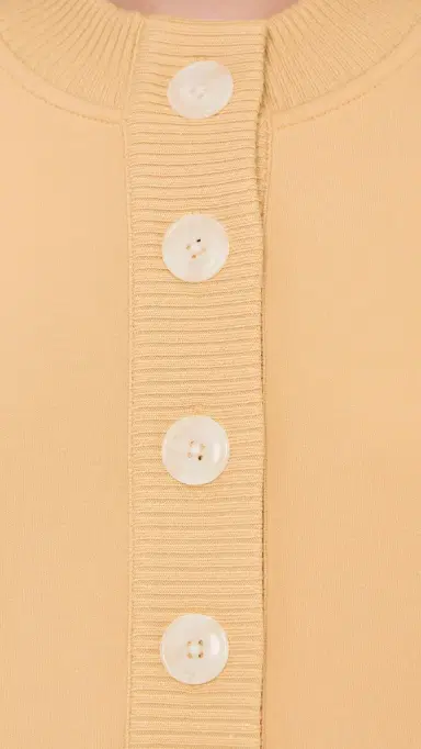 Varley Reena Button Front Sweatshirt Sahara Sun | Thumbnail 6