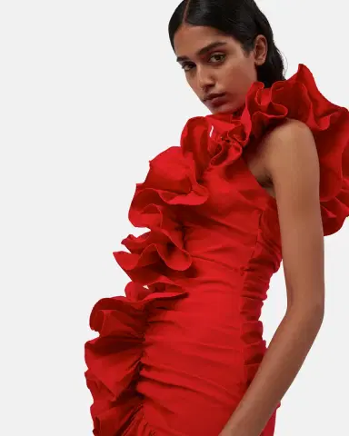Aknvas The Sonia dress in red | Thumbnail 6