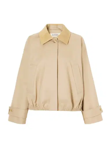 RÓHE Suede-trimmed Cotton Blouson Jacket | Thumbnail 1 RÓHE Suede-trimmed Cotton Blouson Jacket | Thumbnail 1