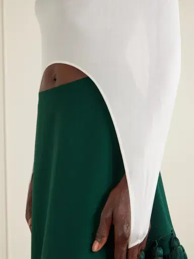 Alaïa Cropped Turtleneck Silk-blend Top | Thumbnail 5 Alaïa Cropped Turtleneck Silk-blend Top | Thumbnail 5