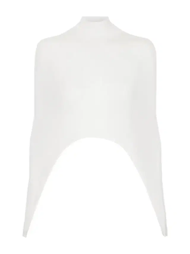 Alaïa Cropped Turtleneck Silk-blend Top