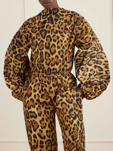 Alaïa Leopard-print Shell Bodysuit | Thumbnail 3 Alaïa Leopard-print Shell Bodysuit | Thumbnail 3