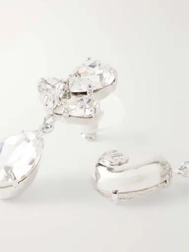 Jennifer Behr Mariza Silver-tone Crystal Earrings | Thumbnail 3 Jennifer Behr Mariza Silver-tone Crystal Earrings | Thumbnail 3