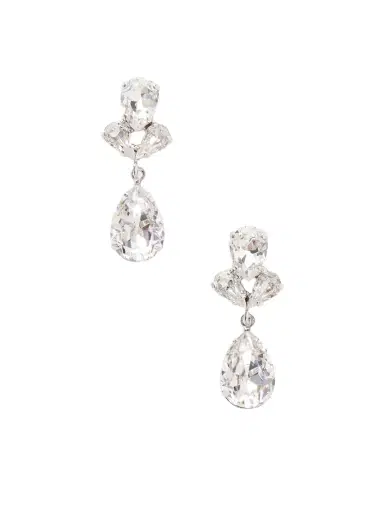 Jennifer Behr Mariza Silver-tone Crystal Earrings | Thumbnail 1 Jennifer Behr Mariza Silver-tone Crystal Earrings | Thumbnail 1