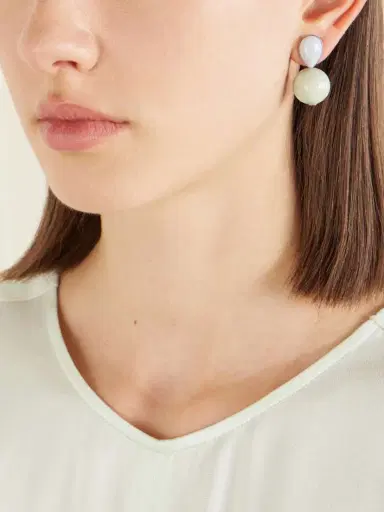 Jennifer Behr Allison Silver-tone Jade Earrings | Thumbnail 3 Jennifer Behr Allison Silver-tone Jade Earrings | Thumbnail 3