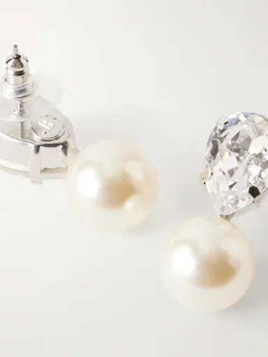 Jennifer Behr Cimone Silver-tone Crystal Earrings | Thumbnail 3 Jennifer Behr Cimone Silver-tone Crystal Earrings | Thumbnail 3
