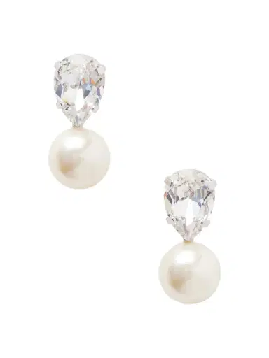 Jennifer Behr Cimone Silver-tone Crystal Earrings | Thumbnail 1 Jennifer Behr Cimone Silver-tone Crystal Earrings | Thumbnail 1