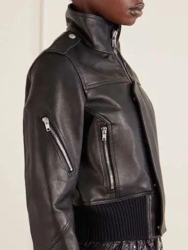 Rick Owens Cropped Leather Biker Jacket | Thumbnail 5 Rick Owens Cropped Leather Biker Jacket | Thumbnail 5