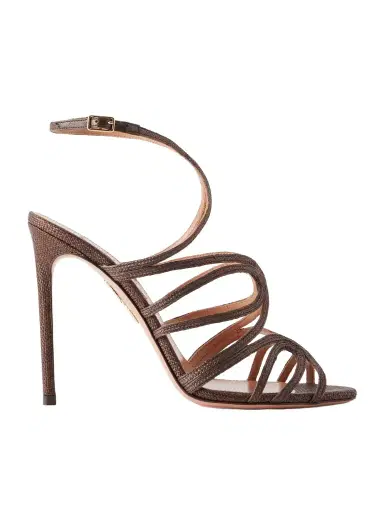 Aquazzura Serenade 105 Raffia Sandals | Thumbnail 1 Aquazzura Serenade 105 Raffia Sandals | Thumbnail 1