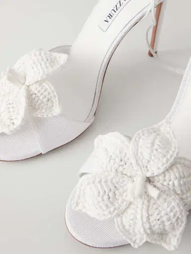 Aquazzura Calypso 105 Raffia Sandals | Thumbnail 5 Aquazzura Calypso 105 Raffia Sandals | Thumbnail 5