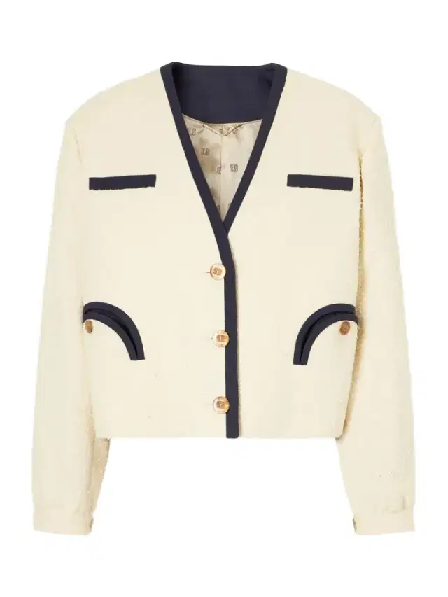 Orinda Riviera Cropped Cotton-blend Bouclé Blazer