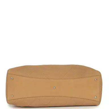 Chanel Chanel Maxi Shopping Bag Beige Grained Nubuck Calfskin Light Gold Hardware | Thumbnail 6 Chanel Chanel Maxi Shopping Bag Beige Grained Nubuck Calfskin Light Gold Hardware | Thumbnail 6