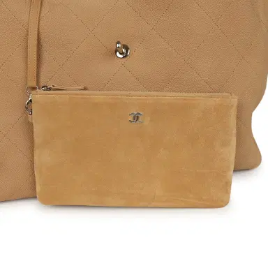 Chanel Chanel Maxi Shopping Bag Beige Grained Nubuck Calfskin Light Gold Hardware | Thumbnail 7 Chanel Chanel Maxi Shopping Bag Beige Grained Nubuck Calfskin Light Gold Hardware | Thumbnail 7