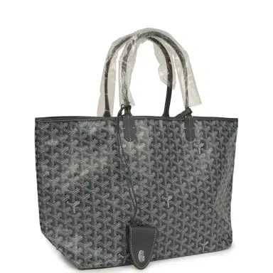goyard Goyard Goyardine Grey Saint Louis PM Tote Bag Palladium Hardware | Thumbnail 2