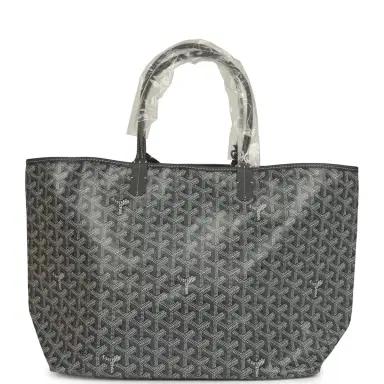 goyard Goyard Goyardine Grey Saint Louis PM Tote Bag Palladium Hardware | Thumbnail 5