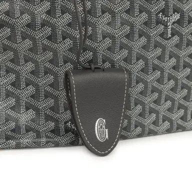 goyard Goyard Goyardine Grey Saint Louis PM Tote Bag Palladium Hardware | Thumbnail 6