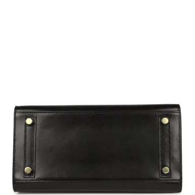 HERMÈS Hermes Birkin Sellier 25 Black Box Gold Hardware | Thumbnail 6