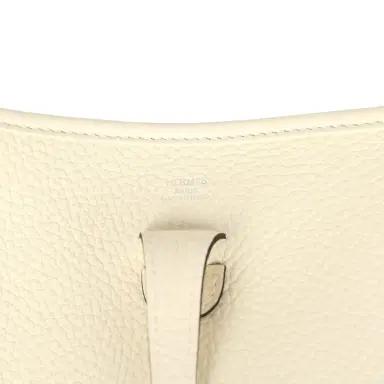 HERMÈS Hermes Evelyne 23 Cream Clemence Palladium Hardware | Thumbnail 7 HERMÈS Hermes Evelyne 23 Cream Clemence Palladium Hardware | Thumbnail 7