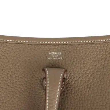 HERMÈS Hermes Evelyne 23 Etoupe Clemence Palladium Hardware | Thumbnail 7 HERMÈS Hermes Evelyne 23 Etoupe Clemence Palladium Hardware | Thumbnail 7