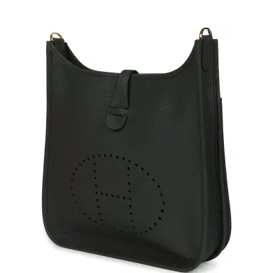 HERMÈS Hermes Evelyne III PM Vert Mangrove Clemence Gold Hardware | Thumbnail 5 HERMÈS Hermes Evelyne III PM Vert Mangrove Clemence Gold Hardware | Thumbnail 5