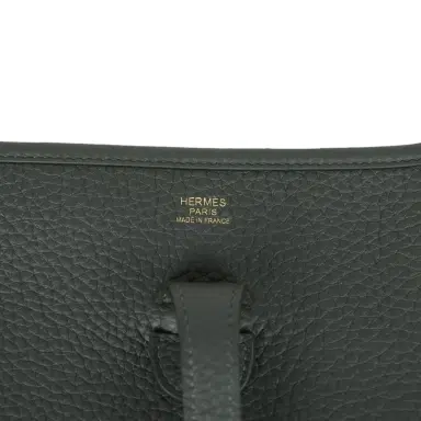 HERMÈS Hermes Evelyne III PM Vert Mangrove Clemence Gold Hardware | Thumbnail 7 HERMÈS Hermes Evelyne III PM Vert Mangrove Clemence Gold Hardware | Thumbnail 7