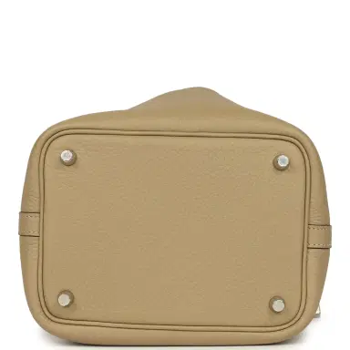 HERMÈS Hermes Picotin Lock 18 Trench Clemence Palladium Hardware | Thumbnail 6 HERMÈS Hermes Picotin Lock 18 Trench Clemence Palladium Hardware | Thumbnail 6