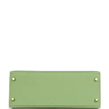 HERMÈS Pre-owned Hermes Kelly Sellier 28 Vert Criquet Epsom Gold Hardware | Thumbnail 6 HERMÈS Pre-owned Hermes Kelly Sellier 28 Vert Criquet Epsom Gold Hardware | Thumbnail 6