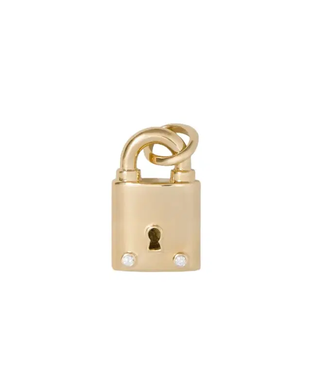 Jennifer Fisher Medium Lock with Two Diamonds
