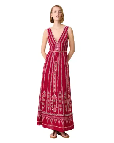 Emporio Sirenuse Nellie Dress with Ballerina Embroidery | Thumbnail 1 Emporio Sirenuse Nellie Dress with Ballerina Embroidery | Thumbnail 1
