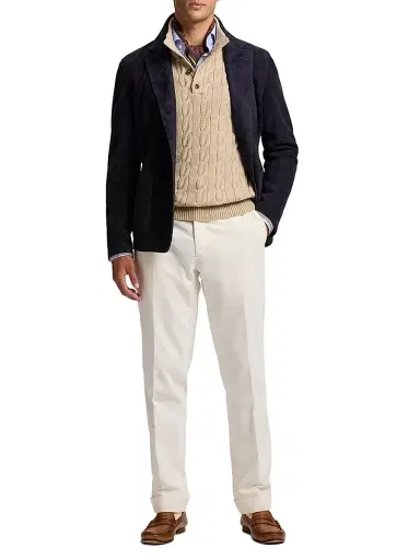 Ralph Lauren Purple Label Men's Hand-Tailored Suede Sport Coat | Thumbnail 2