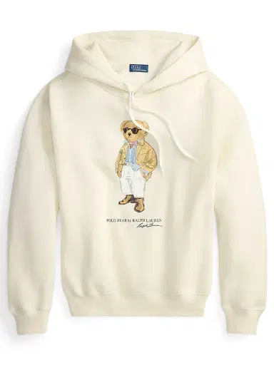 Polo Ralph Lauren Women's Polo Bear Cotton-Blend Hoodie - Parchment Cream | Thumbnail 1 Polo Ralph Lauren Women's Polo Bear Cotton-Blend Hoodie - Parchment Cream | Thumbnail 1