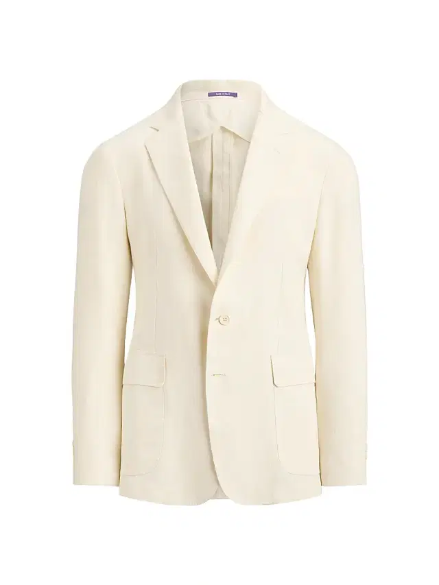 Men's Hadley Hand-Tailored Linen Suit Jacket - Classic Cream
